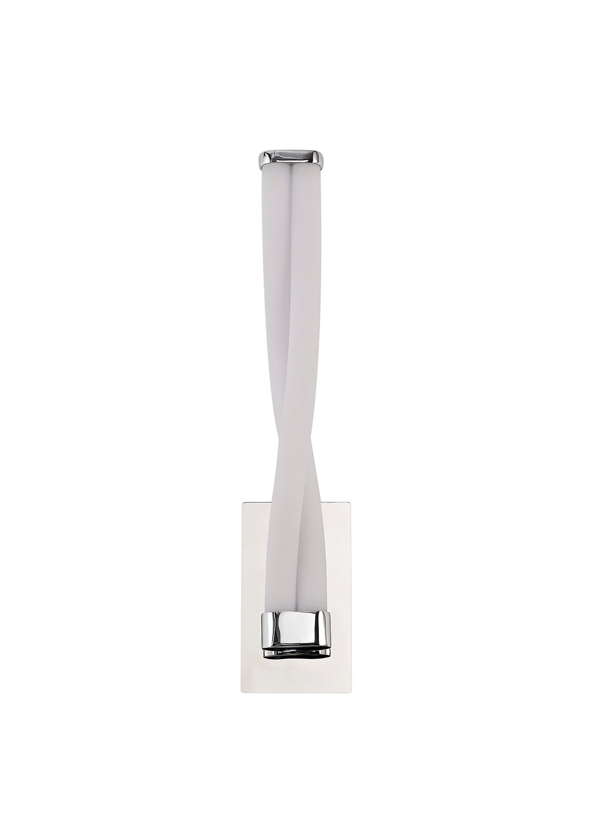 TAS8837 Taslit Small Wall Lamp 10W LED IP44 in a Chrome/Opal White Finish, Suitable for Bathrooms