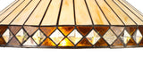 TEJ0627 Tejat 40cm Shade Only in a Amber/Cream/Black/Clear Finish and Clear Crystal