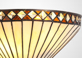 TEJ1627 Tejat Wall Lamp 2 Light in a Amber/Cream/Black/Clear Finish and Clear Crystal