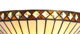 TEJ1627 Tejat Wall Lamp 2 Light in a Amber/Cream/Black/Clear Finish and Clear Crystal