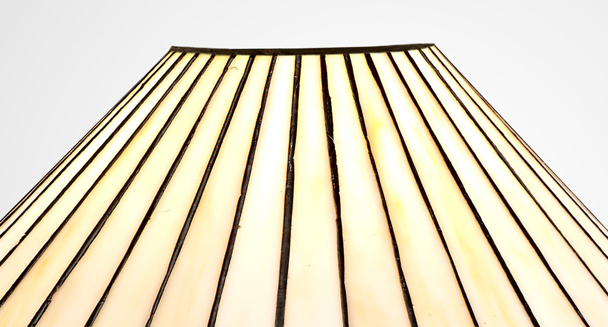 TEJ9527 Tejat 30cm Non-electric Shade in a Amber/Cream/Black/Clear Finish and Clear Crystal