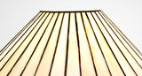 TEJ9527 Tejat 30cm Non-electric Shade in a Amber/Cream/Black/Clear Finish and Clear Crystal