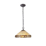 MAH8827 Mahasim Suspension Kit 2 Light in a Aged Antique Brass Finish