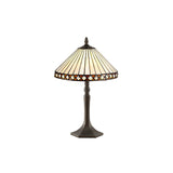 TEJ9527 Tejat 30cm Non-electric Shade in a Amber/Cream/Black/Clear Finish and Clear Crystal