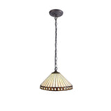 MAH7827 Mahasim Suspension Kit 1 Light in a Aged Antique Brass Finish