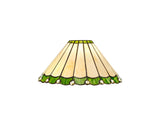 UKL0427 Uklun 30cm Non-Electric Shade in a Green/Cream/Black/Clear Finish and Clear Crystal