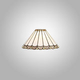 UKL2527 Uklun 30cm Non-Electric Shade in a Grey/Cream/Black/Clear Finish and Clear Crystal