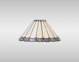 UKL2527 Uklun 30cm Non-Electric Shade in a Grey/Cream/Black/Clear Finish and Clear Crystal