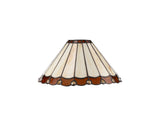 UKL3427 Uklun 30cm Non-Electric Shade in a Amber/Cream/Black/Clear Finish and Clear Crystal