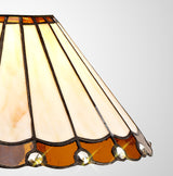 UKL3427 Uklun 30cm Non-Electric Shade in a Amber/Cream/Black/Clear Finish and Clear Crystal