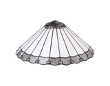 UKL3527 Uklun 40cm Shade Only in a Grey/Cream/Black/Clear Finish and Clear Crystal