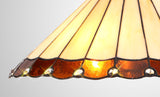 UKL4427 Uklun 40cm Shade Only in a Amber/Cream/Black/Clear Finish and Clear Crystal