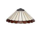 UKL4427 Uklun 40cm Shade Only in a Amber/Cream/Black/Clear Finish and Clear Crystal