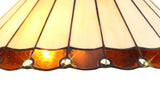 UKL4427 Uklun 40cm Shade Only in a Amber/Cream/Black/Clear Finish and Clear Crystal