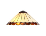 UKL4427 Uklun 40cm Shade Only in a Amber/Cream/Black/Clear Finish and Clear Crystal