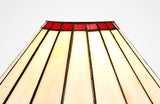 UKL6427 Uklun 30cm Non-Electric Shade in a Red/Cream/Black/Clear Finish and Clear Crystal