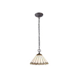 MAH8827 Mahasim Suspension Kit 2 Light in a Aged Antique Brass Finish