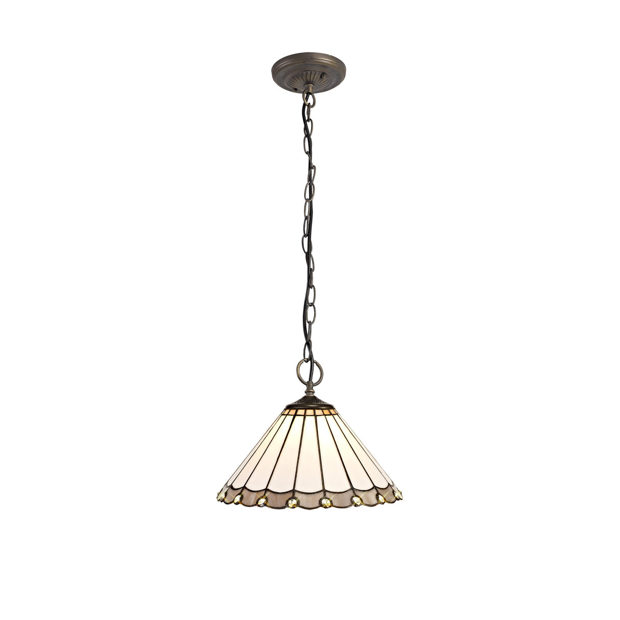 MAH9827 Mahasim Suspension Kit 3 Light in a Aged Antique Brass Finish