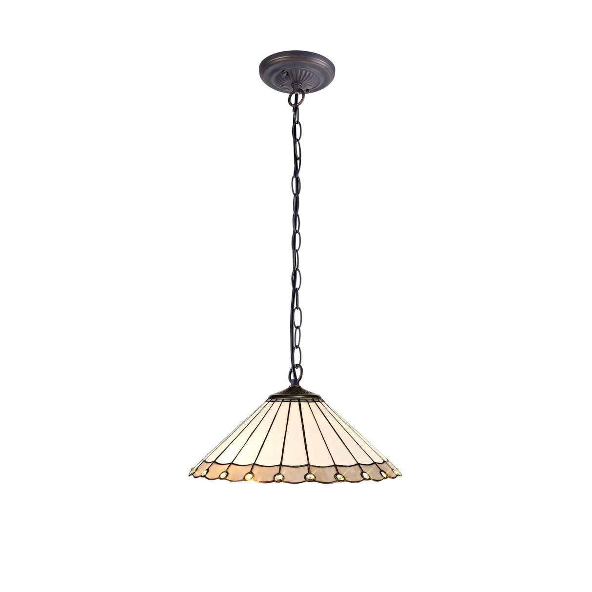 MAH7827 Mahasim Suspension Kit 1 Light in a Aged Antique Brass Finish