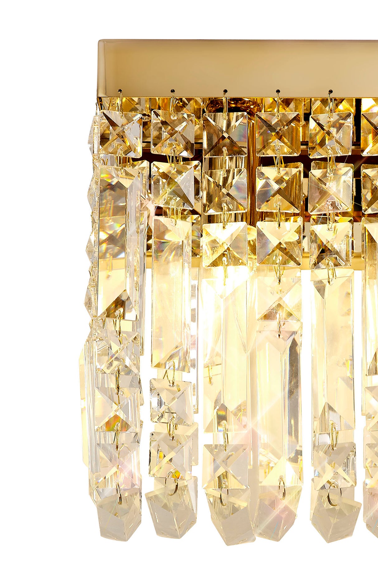 ZOS0287 Zosma Wall Lamp 2 Light in a Gold Finish and Clear Crystal