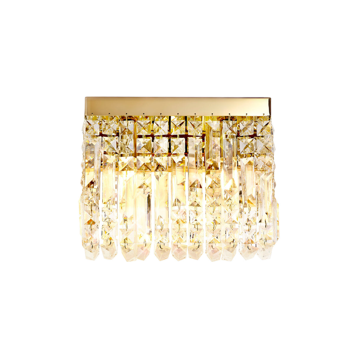 ZOS0287 Zosma Wall Lamp 2 Light in a Gold Finish and Clear Crystal