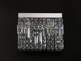 ZOS1187 Zosma Wall Lamp 2 Light in a Polished Chrome Finish and Clear Crystal