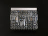 ZOS1187 Zosma Wall Lamp 2 Light in a Polished Chrome Finish and Clear Crystal