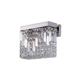 ZOS1187 Zosma Wall Lamp 2 Light in a Polished Chrome Finish and Clear Crystal