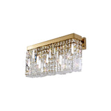 ZOS1287 Zosma Wall Lamp 3 Light in a Gold Finish and Clear Crystal