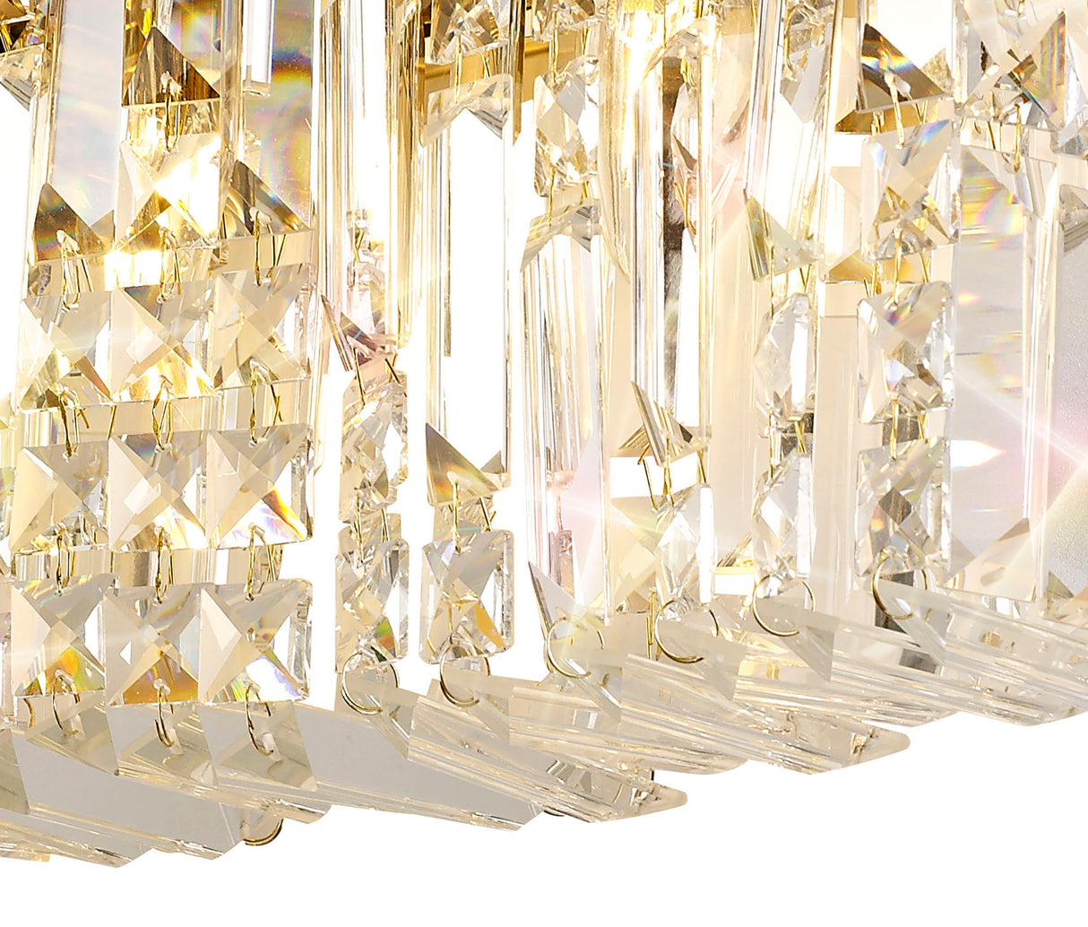 ZOS1287 Zosma Wall Lamp 3 Light in a Gold Finish and Clear Crystal