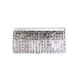 ZOS2187 Zosma 3 Light Wall Lamp Polished Chrome and Clear Crystal