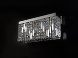 ZOS2187 Zosma 3 Light Wall Lamp Polished Chrome and Clear Crystal