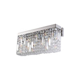 ZOS2187 Zosma 3 Light Wall Lamp Polished Chrome and Clear Crystal