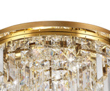 ZOS3187 Zosma Small Ceiling 5 Light in a Gold Finish and Clear Crystal