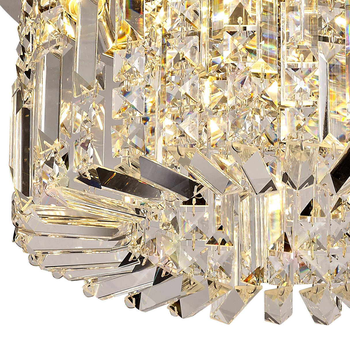 ZOS4087 Zosma Small Ceiling 5 Light in a Polished Chrome Finish and Clear Crystal