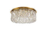 ZOS4187 Zosma Medium Ceiling 8 Light in a Gold Finish and Clear Crystal