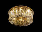 ZOS4187 Zosma Medium Ceiling 8 Light in a Gold Finish and Clear Crystal