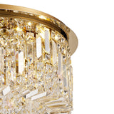 ZOS4187 Zosma Medium Ceiling 8 Light in a Gold Finish and Clear Crystal