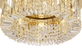 ZOS4187 Zosma Medium Ceiling 8 Light in a Gold Finish and Clear Crystal