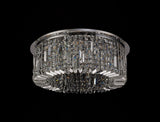 ZOS5087 Zosma Medium Ceiling 8 Light in a Polished Chrome Finish and Clear Crystal