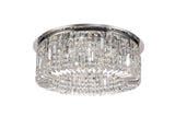 ZOS5087 Zosma Medium Ceiling 8 Light in a Polished Chrome Finish and Clear Crystal