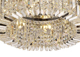 ZOS5087 Zosma Medium Ceiling 8 Light in a Polished Chrome Finish and Clear Crystal