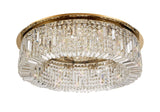 ZOS5187 Zosma Large Ceiling 12 Light (21kg) in a Gold Finish and Clear Crystal