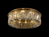 ZOS5187 Zosma Large Ceiling 12 Light (21kg) in a Gold Finish and Clear Crystal