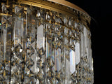 ZOS5187 Zosma Large Ceiling 12 Light (21kg) in a Gold Finish and Clear Crystal