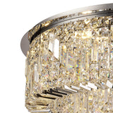 ZOS6087 Zosma Large Ceiling 12 Light (21kg) in a Polished Chrome Finish and Clear Crystal