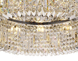 ZOS6087 Zosma Large Ceiling 12 Light (21kg) in a Polished Chrome Finish and Clear Crystal