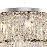 ZOS7087 Zosma Small Pendant 8 Light in a Polished Chrome Finish and Clear Crystal