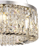 ZOS7087 Zosma Small Pendant 8 Light in a Polished Chrome Finish and Clear Crystal