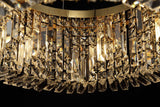 ZOS7187 Zosma Large Pendant 8 Light (16.8kg) in a Gold Finish and Clear Crystal